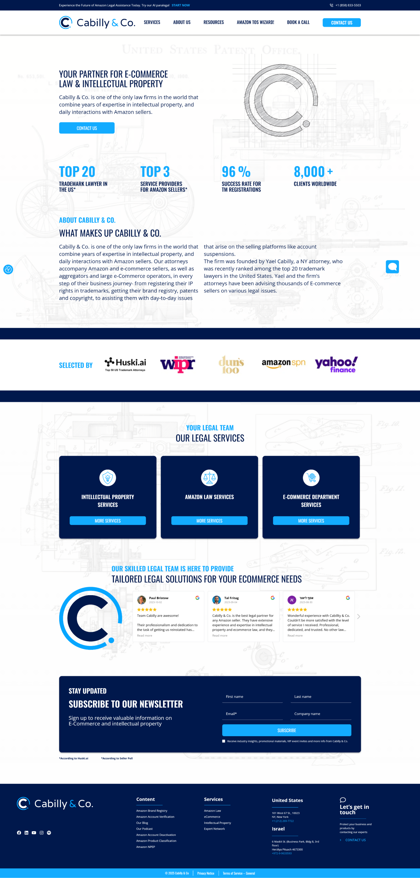 LM Web Solutions - אתר תדמית עבור Cabilly & Co.