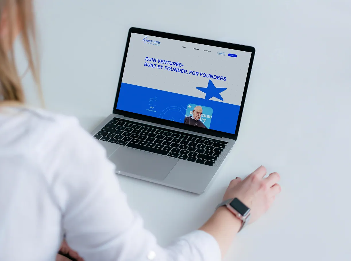 The website we built for RUNI Ventures